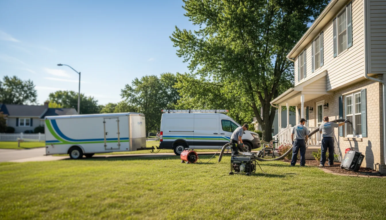 Flooded Basement Restoration And Cleanup With Repair in Macksburg, IA near me